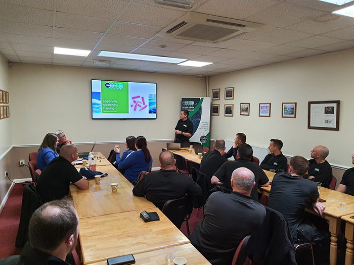 A Legionella-awareness-training course being held by GMS Training Academy