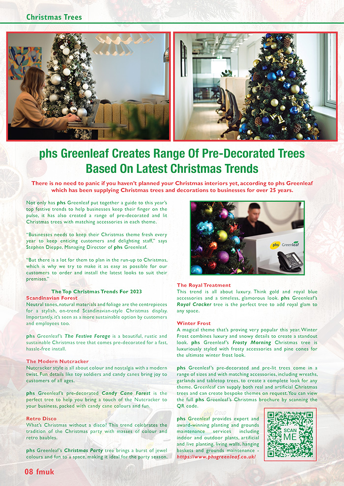 phs Greenleaf Creates Range Of Pre‑Decorated Trees Based On Latest Christmas Trends