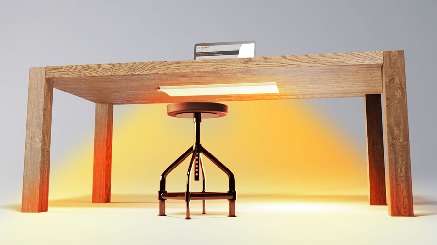 New ‘Under-Desk’ Infrared Heater Enables 2-3 Degree Reduction In Ambient Temperature Of Offices