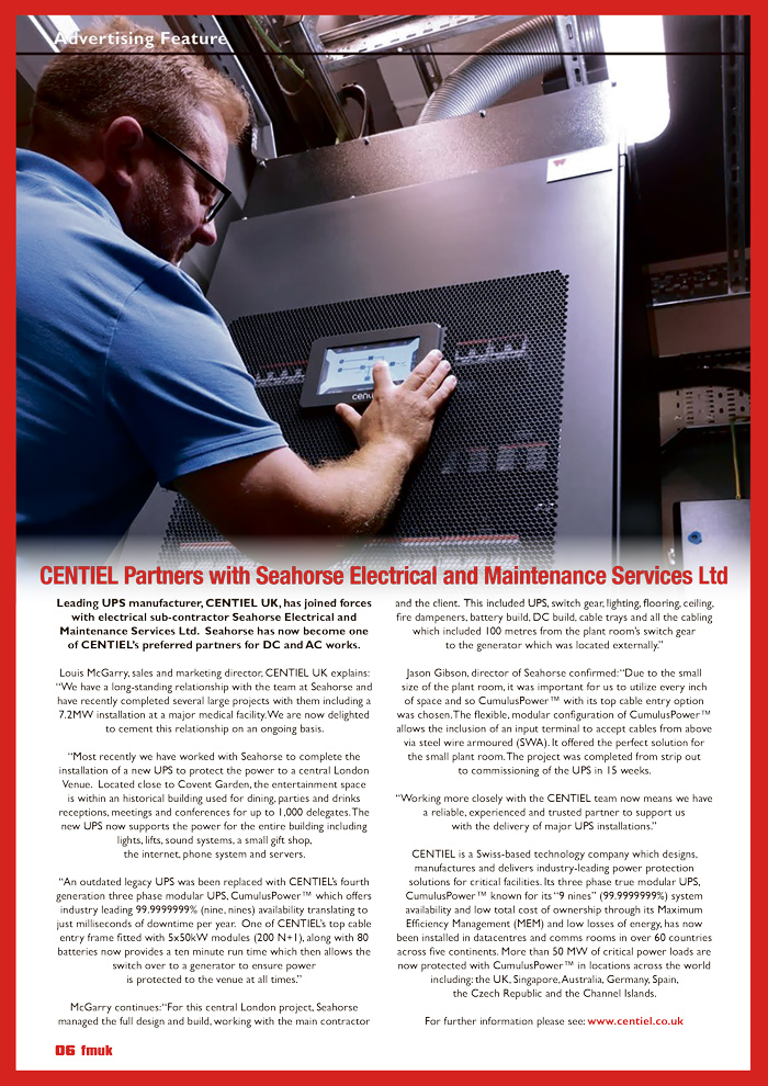 CENTIEL Partners with Seahorse Electrical and Maintenance Services Ltd