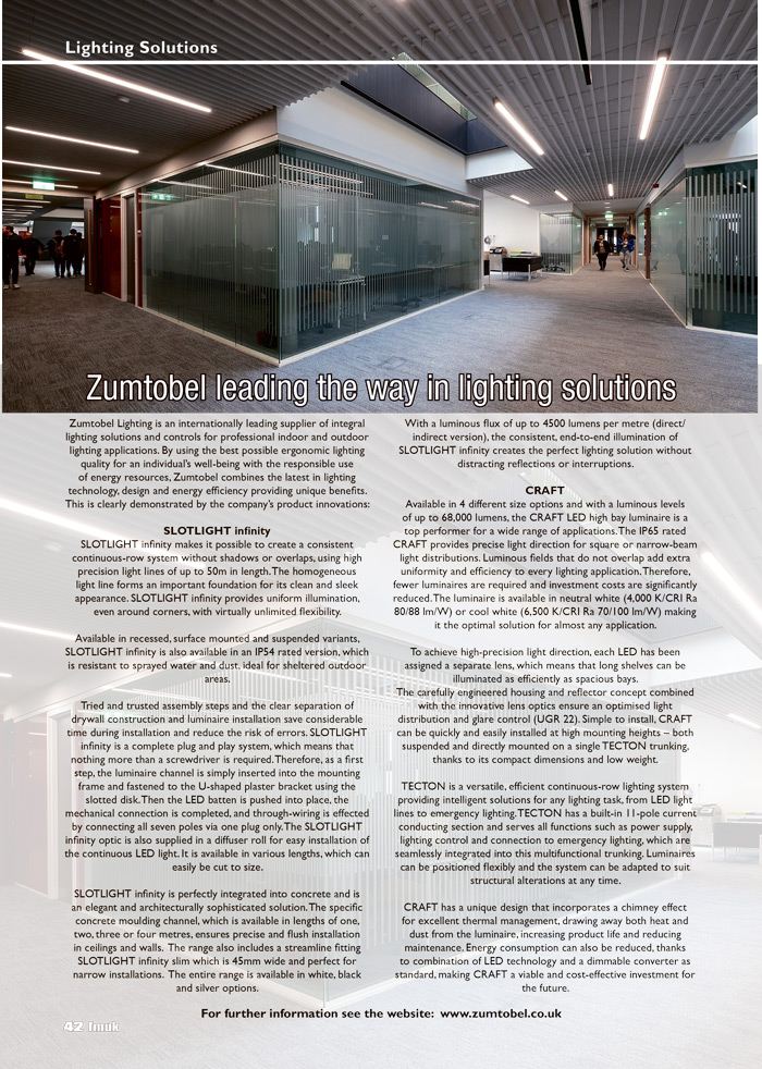 Zumtobel Leading The Way In Lighting Solutions