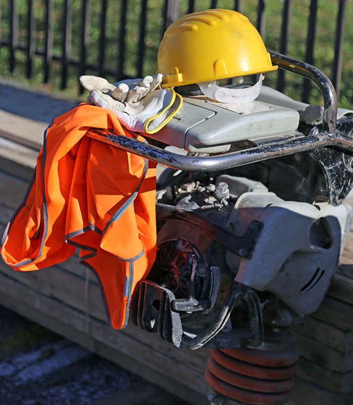 Engineering equipment and high-vis vest