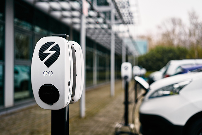 EO charging point for electric vehicle