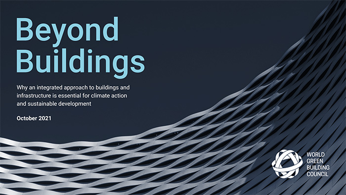 Beyond Buildings front cover, by World Green Building Council