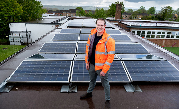 James Ochiltree, Project Manager, Low Carbon Hub at Rose Hill Primary School