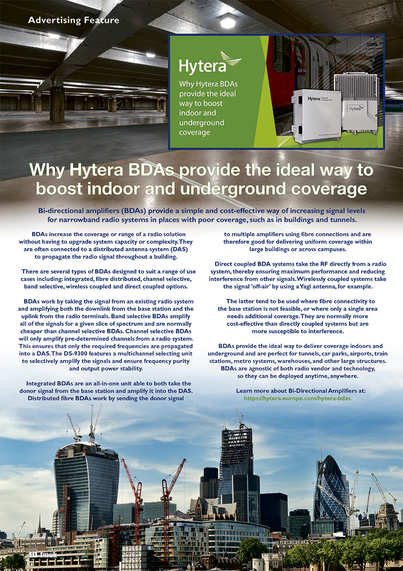 Why Hytera BDAs Provide The Ideal Way To Boost Indoor And Underground Coverage