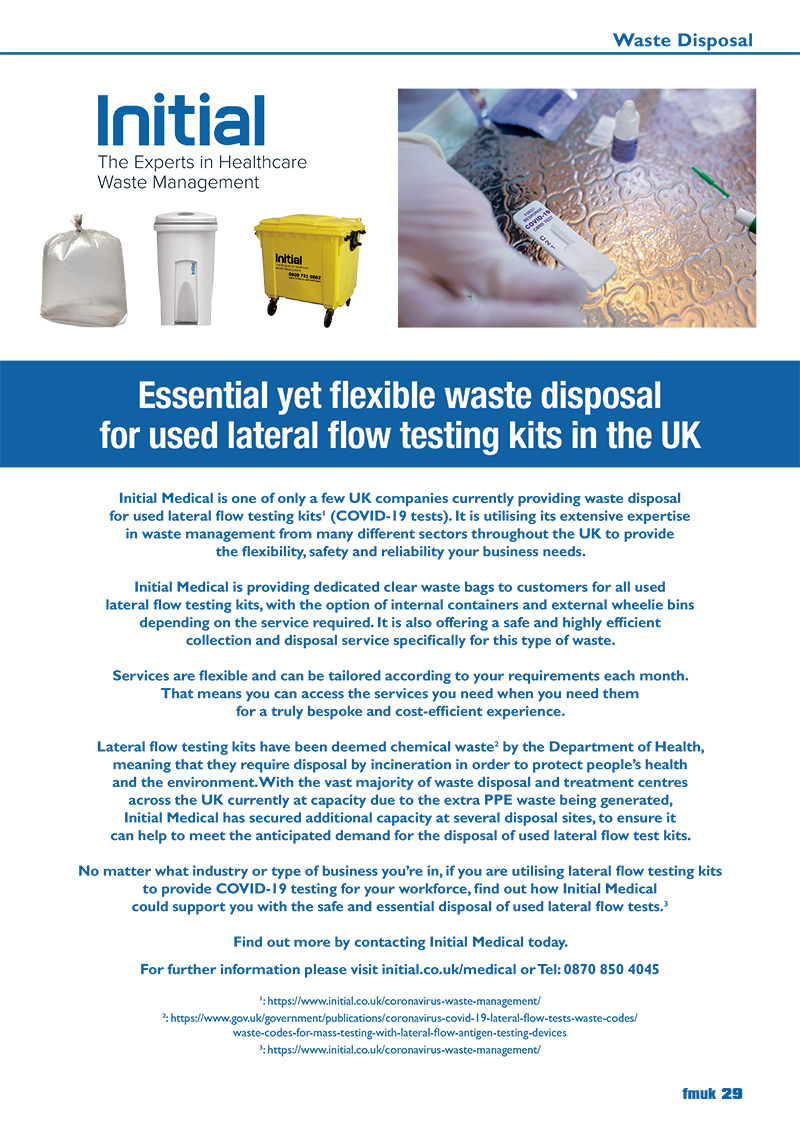 Essential Yet Flexible Waste Disposal For Used Lateral Flow Testing Kits In UK