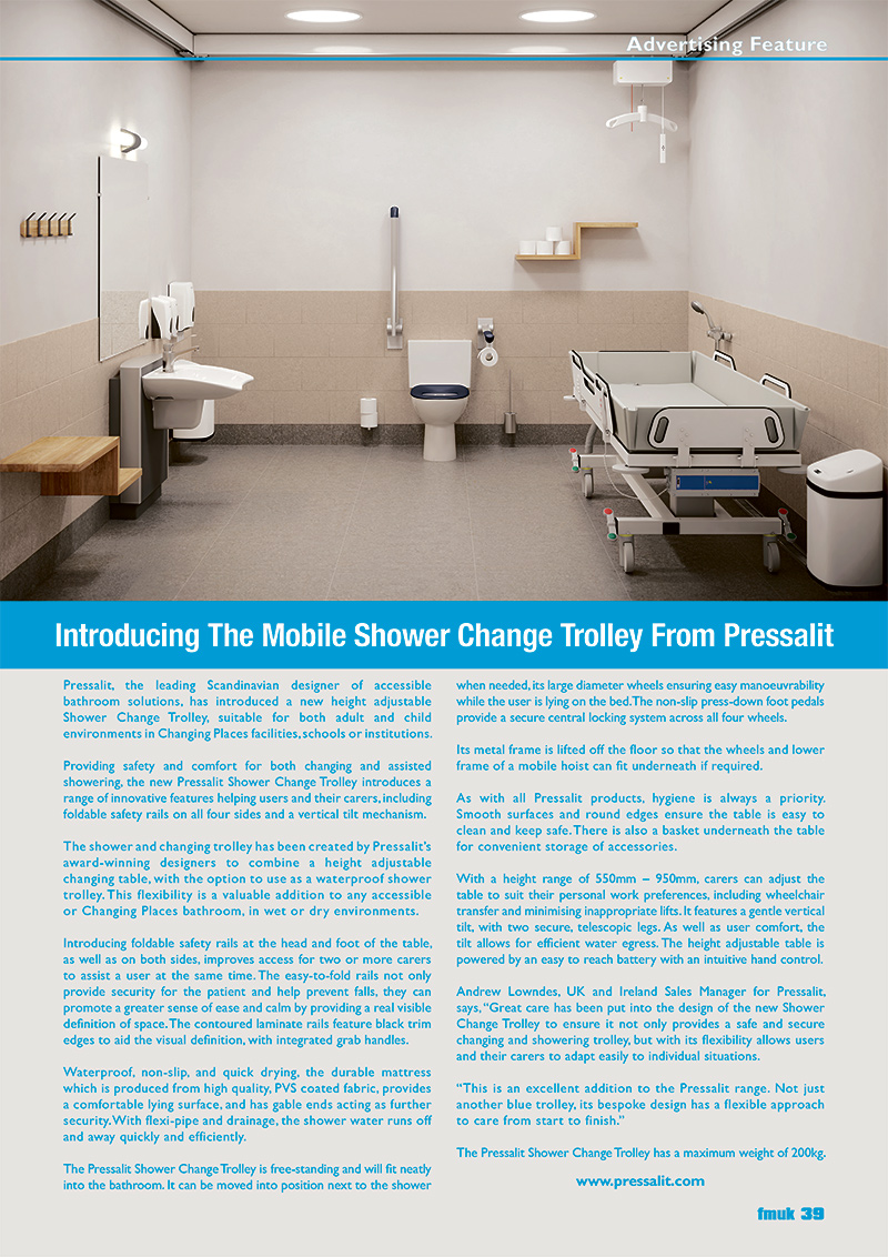 Introducing The Mobile Shower Change Trolley From Pressalit