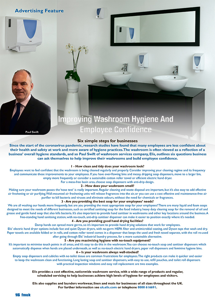 Improving Washroom Hygiene And Employee Confidence