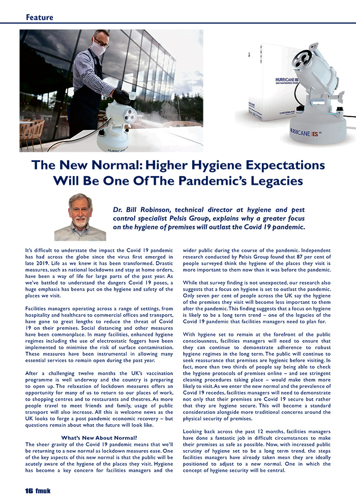 The New Normal: Higher Hygiene Expectations Will Be One Of The Pandemic’s Legacies