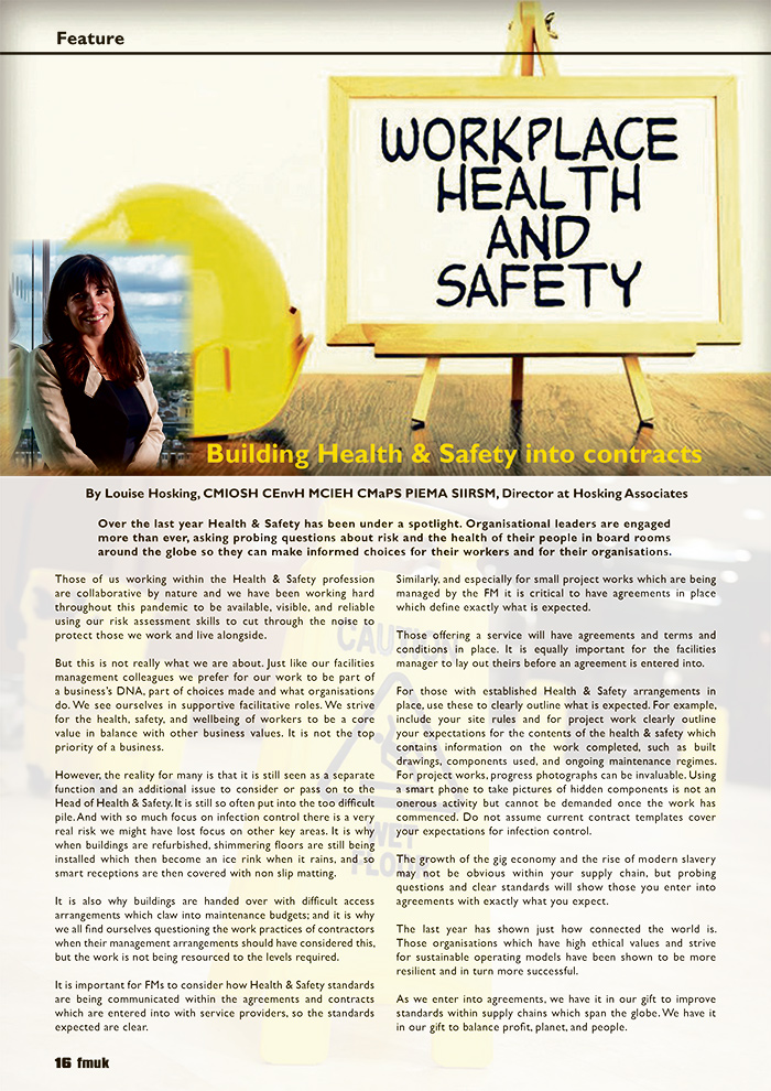 Building Health & Safety Into Contracts