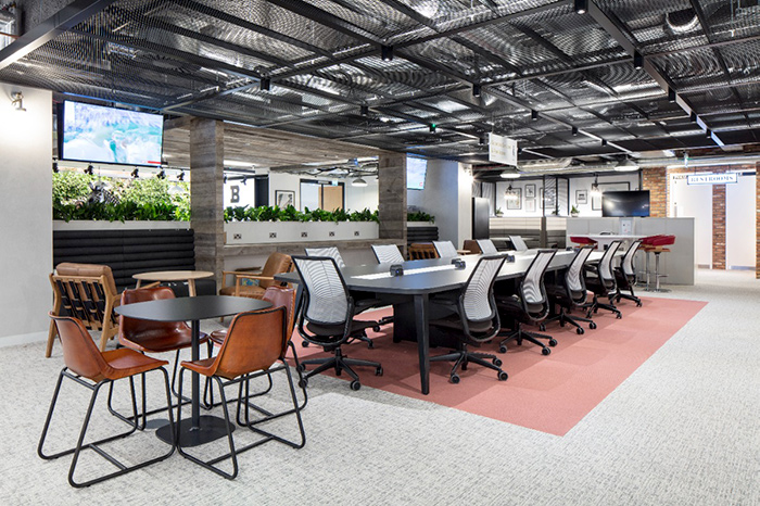 The Investec offices feature acoustic finishing from Oscar Acoustics. 