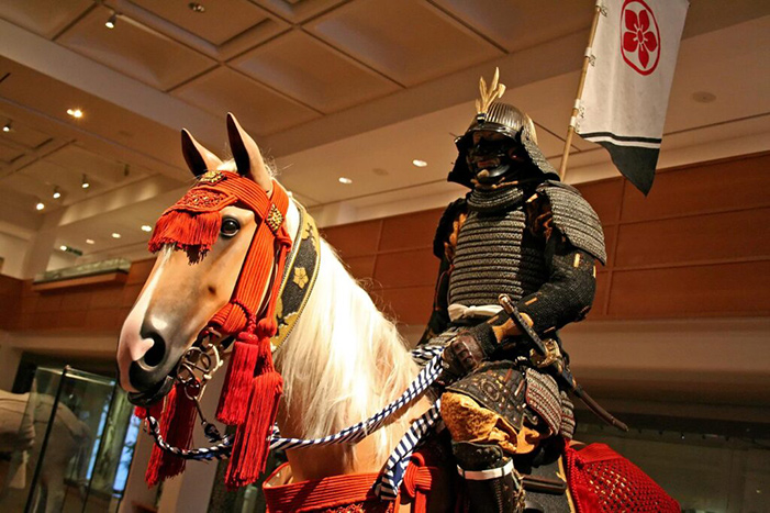 PTSG at the Royal Armouries, exhibition of a Japanese Samurai warrior on horseback