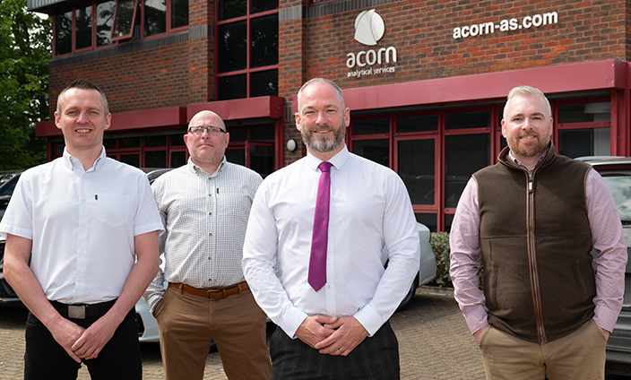 Acorn Analytical Services directors (L-R: Neil Munro, Paul Knights, Sam Savage and Ian Stone)