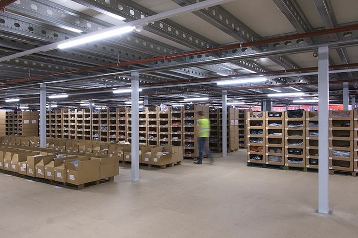 Bleckmann Logistics warehouse lighting by Zumtobel Lighting