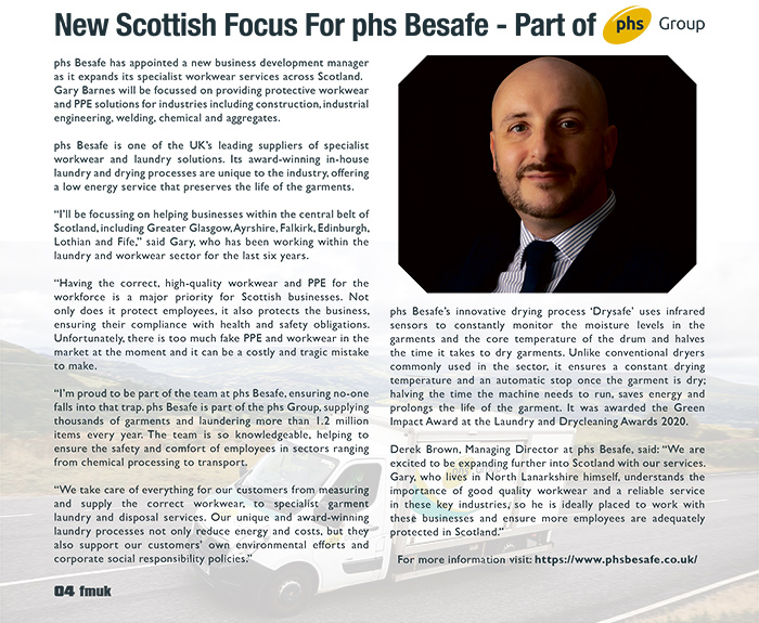 New Scottish Focus For phs Besafe