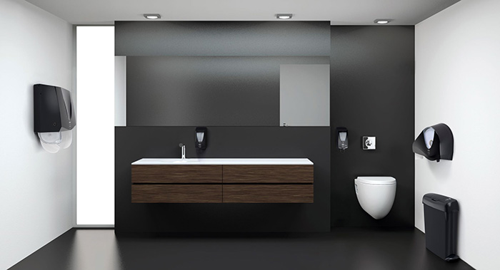Featuring clean, elegant lines and a sophisticated black finish, the Phoenix range will look great in any washroom.