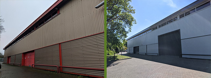 Before and after transformations by Cladding Coatings