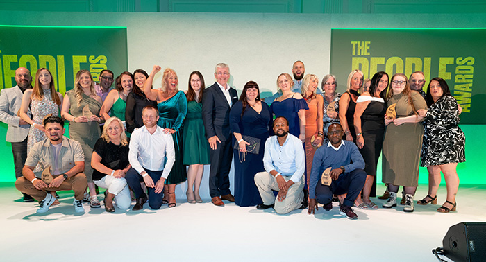 The winners at BaxterStorey People Awards