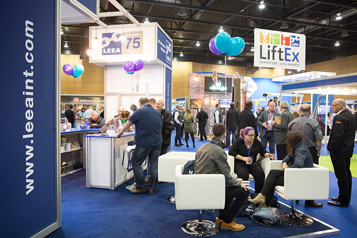 Exhibitors and attendees at LiftEx