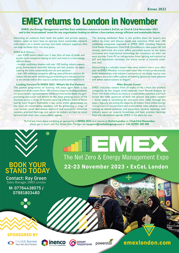 EMEX 2023 - The Net Zero & Energy Management Expo
