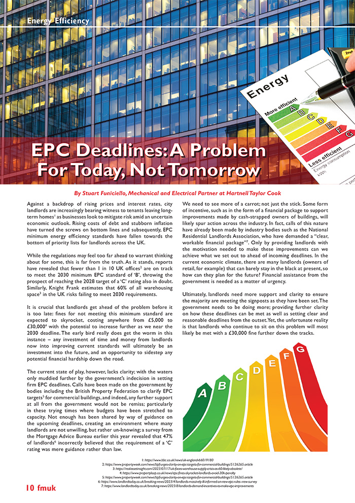 EPC Deadlines: A Problem For Today, Not Tomorrow