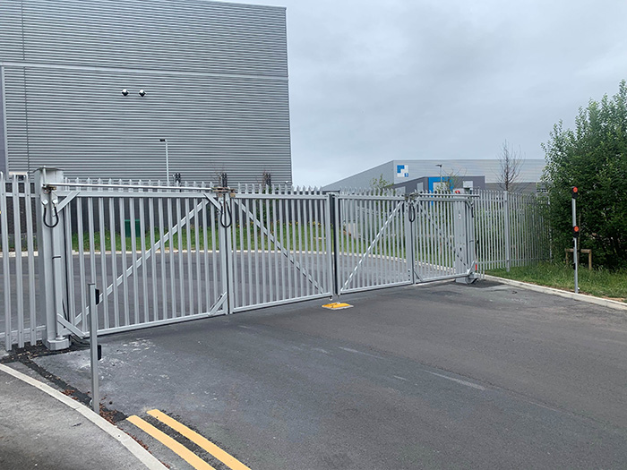 A road for the fleet with a security fence by Fen-Bay Services Ltd, part of Hörmann UK