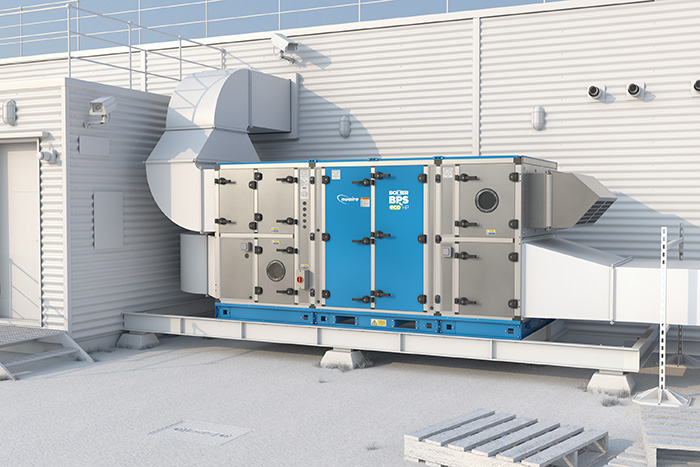 Nuaire's new BPS‑ECO‑HP, in the Boxed Packaged Solution range of Air Handling Units family