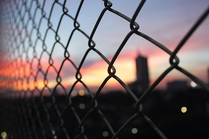 A security fence