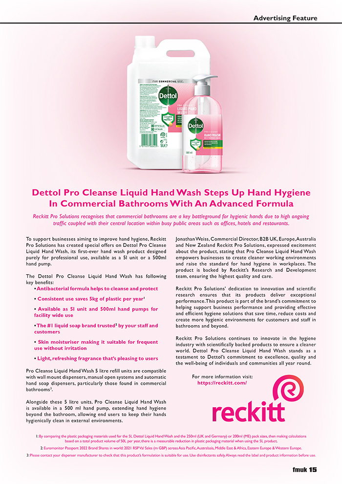 Dettol Pro Cleanse Liquid Hand Wash Steps Up Hand Hygiene In Commercial Bathrooms With An Advanced Formula