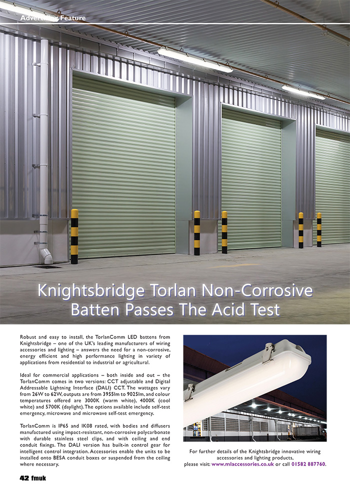 Knightsbridge Torlan Non‑Corrosive Batten Passes The Acid Test
