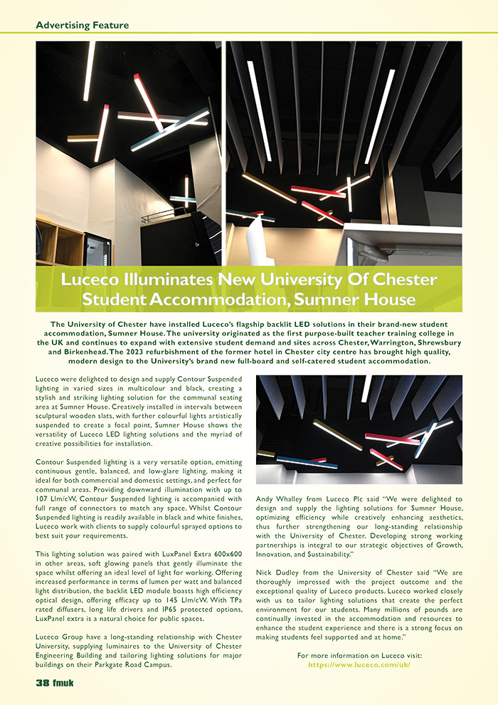 Luceco Illuminates New University Of Chester Student Accommodation, Sumner House